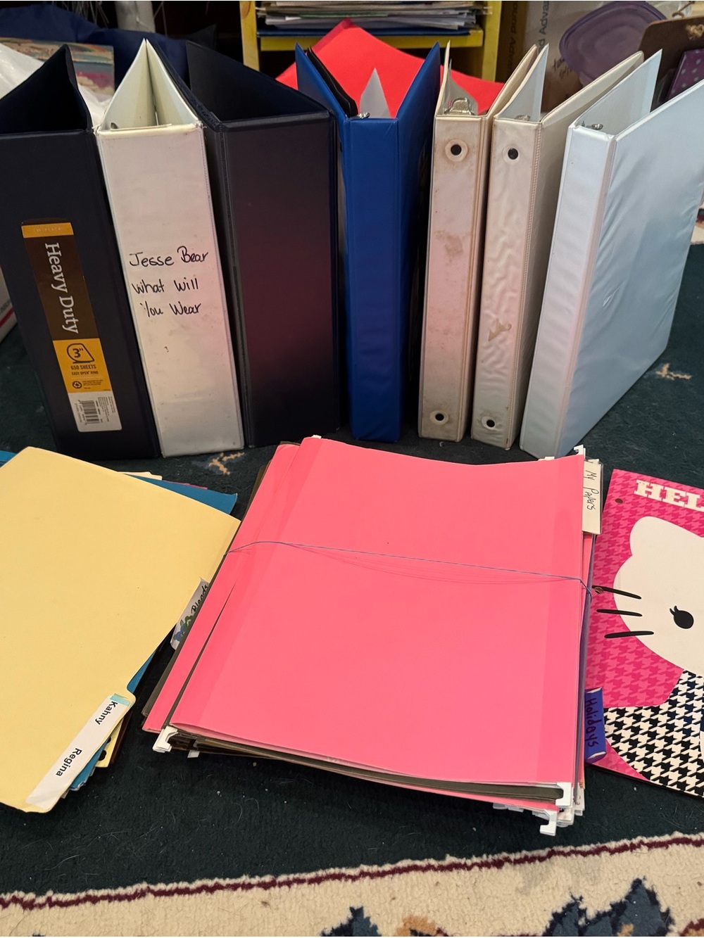 Binders and folders school 🏫 office